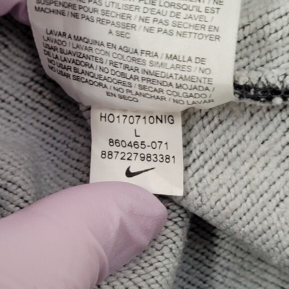 NIKE Dri-Fit Training Zip Hoodie M/L 22x28 Swoosh Embroidered Tech-Fleece - Picture 7 of 16